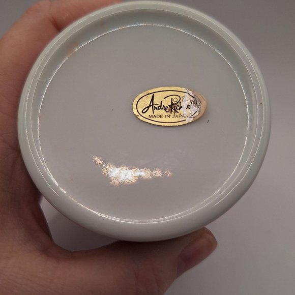 ANDRE RICHARD PORCELAIN VASE CHERRY BLOSSOM 4.25" - Picture 5 of 8